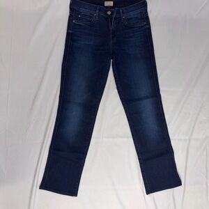 MOTHER Denim Rascal Mid-rise Skinny Ankle Jean Soft Stretch Ink & Paper 26